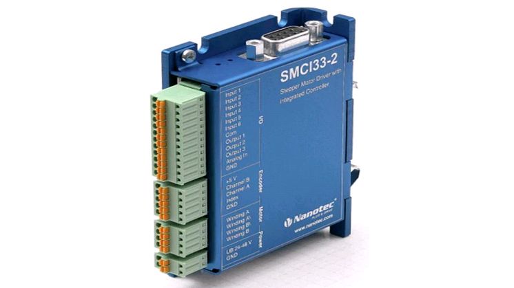 SMCI33 En kompakt stegmotorstyrning från Nanotec 