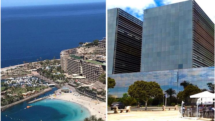 Left:  ANFI Del Mar.  Right:  Administrative Courts in Las Palmas