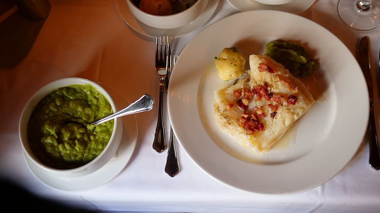 Lutefisk med tilbehør