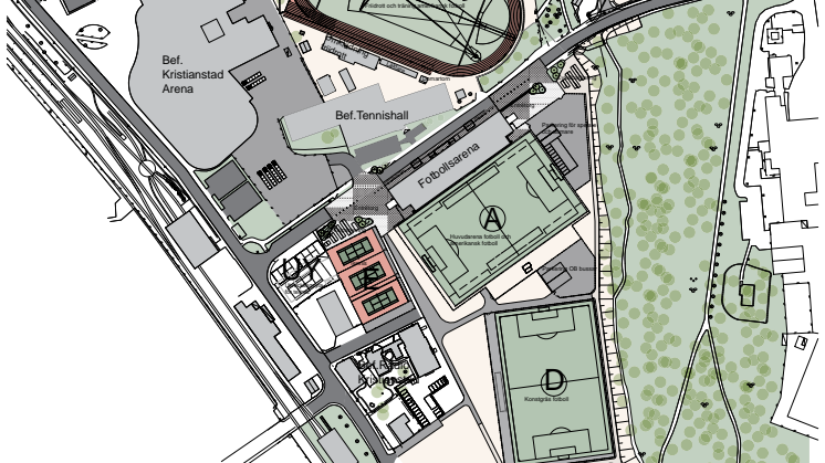 Situationsplan, Idrottsområde Söder