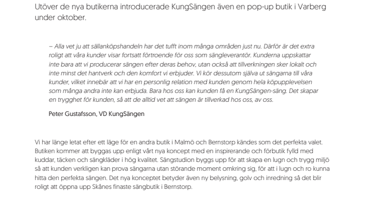 KungSängen expanderar ytterligare