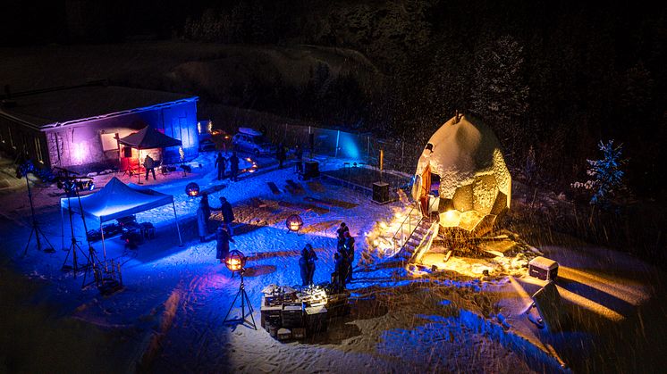 Invigning av Solar Eggs slutdestination i Kiruna. Fotograf Wesley Overklift