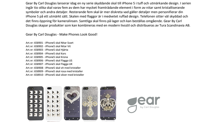 Gear By Carl Douglas iPhone 5 skal