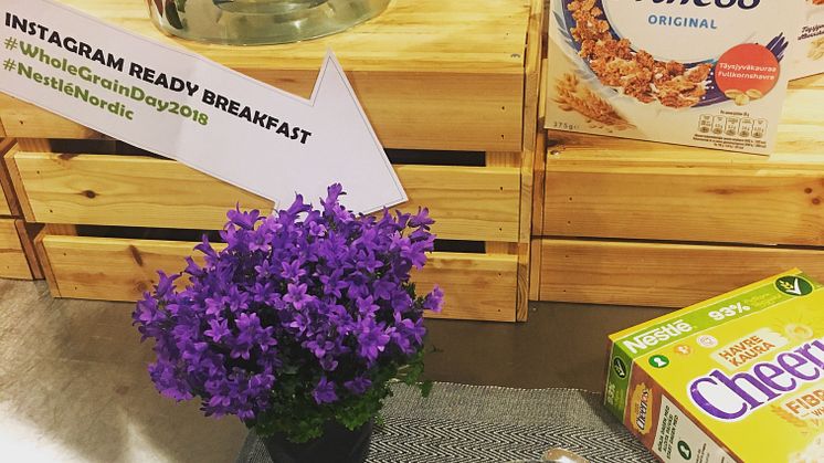 Hovedingrediensen er fuldkorn i al Nestlé-morgenmad - på nær i Gluten Free Corn Flakes fra Nestlé, der i sagens natur ikke indeholder fuldkorn.