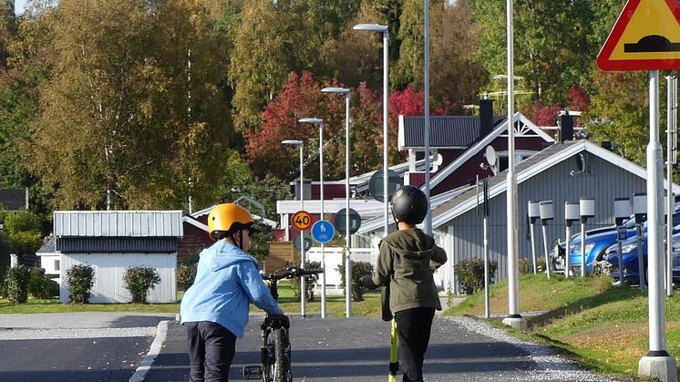 Utmaningen cykla och gå till skolan genomförs årligen i skolor runt om i landet under två valfria veckor i september och oktober. Foto: Piteå kommun