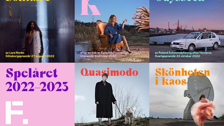 Folkteatern spelåret 2022/2023, med titlar