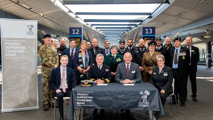 The signing ceremony took place at London Bridge station