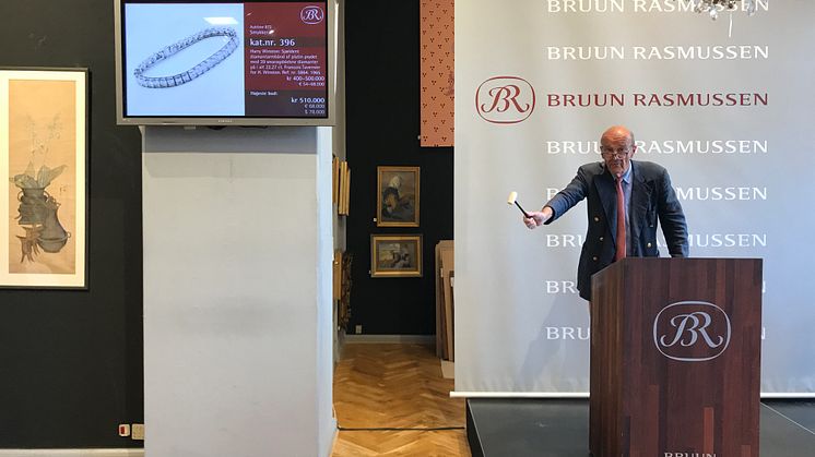 Jesper Bruun Rasmussen sells a Harry Winston's Diamond Bracelet for DKK 510,000 