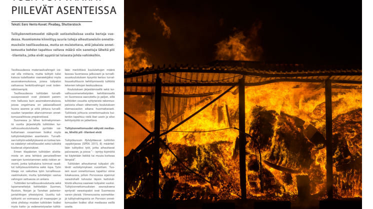 Tulityön vaarat piilevät asenteissa