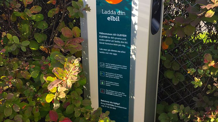 CLEVER laddstation på Kalmar Öland Airport