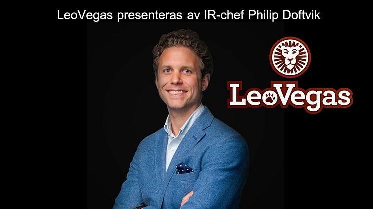 LeoVegas IR-chef Philip Doftvik presenterade bolaget vid Stora Aktiedagen hos Aktiespararna 2020-12-02