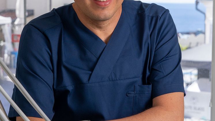 Michael Katsanikos, tandläkare och verksamhetschef på PTJ Dental Adelsgatan i Visby