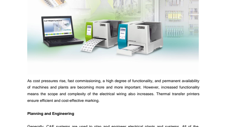 Professional and Simple Marking: Cost-Saving Potential Using the Correct Printing System.