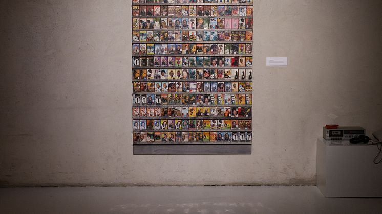 Installationsbild / installation view: Cassettes, 2019, Theresa Traore Dahlberg. Färgfabriken