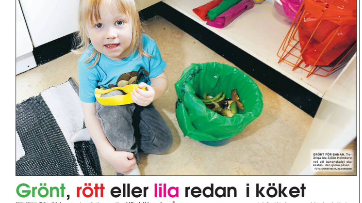 Grönt, rött eller lila redan i köket