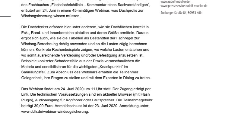Hält oder hält nicht? Windsogsicherung am Flachdach