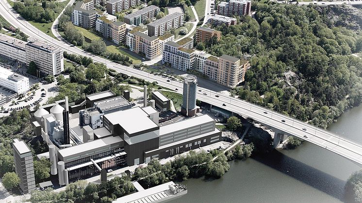 Så här skulle Solnaverket kunna se ut i framtiden.   Illustration: Gatun Arkitekter.