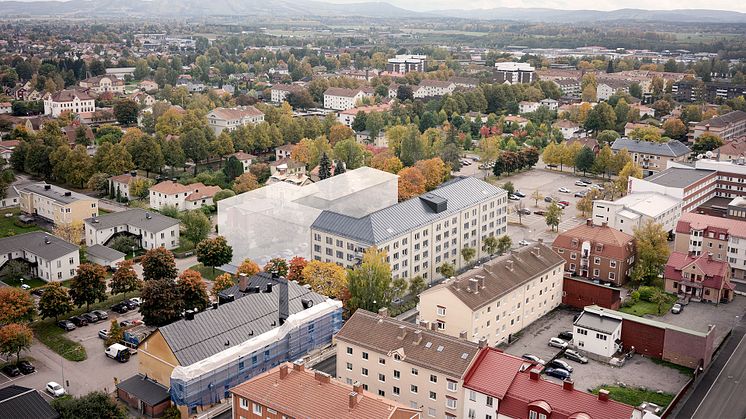 Koppartallen tar över en centralt belägen tomt av Peab Bostad.