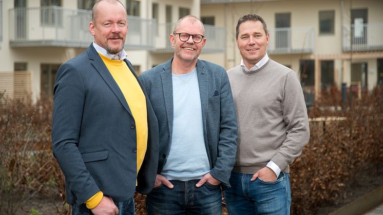Fr. vänster Hans-Anders Karlsson, Lars Sjöberg och Jonas Karlsson från Sjöson. 