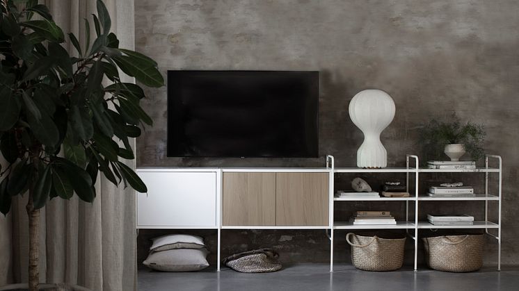 Byggbart sideboard eller TV-bänk från Organised by Sweden
