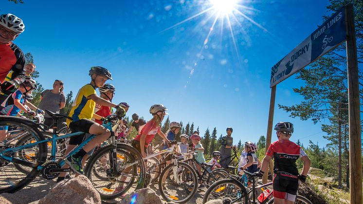 Det er blitt syklet over 100.000 runder på Trysils bygde sykkelstier så langt i sommer. Foto: Fredrik Otterstad
