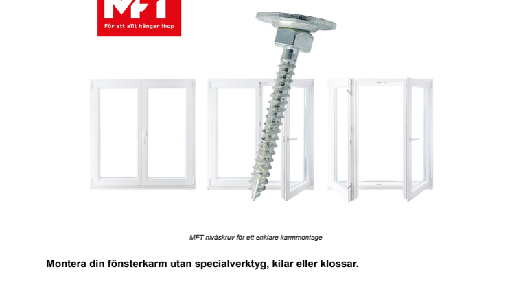 Montage utan specialverktyg