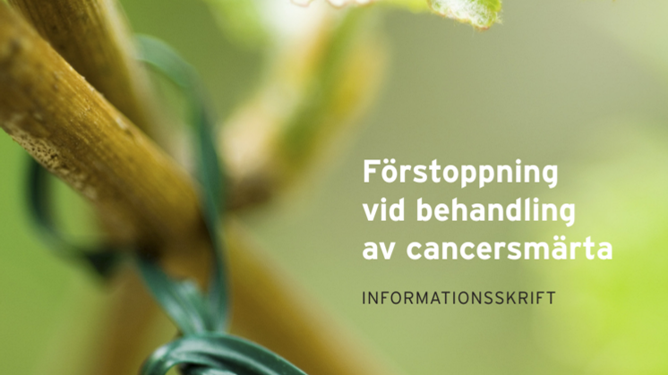 Förstoppning vid behandling av cancersmärta – informationsskrift