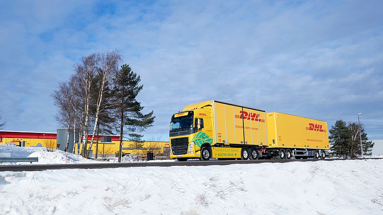 Tyst och utsläppsfri. Den elektriska lastbilen på 60 ton kommer vara på plats i Sälen och Mora under Vasaloppet.