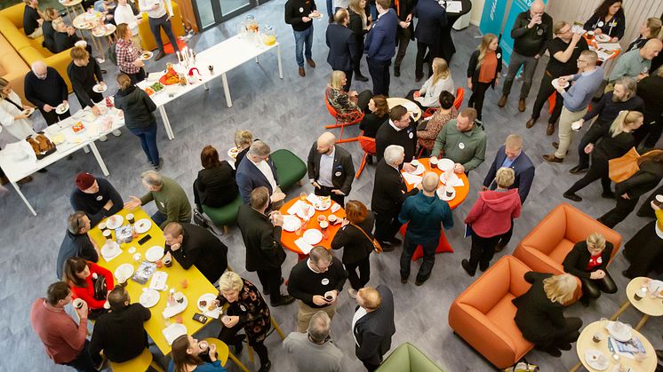 Företagsfrukost i Verkstaden på Boden Business Park. Foto: Bodens kommun/KOMM