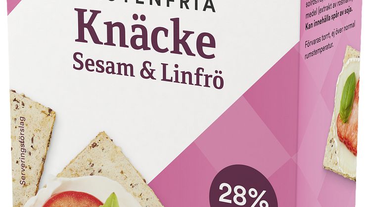 Friggsglutenfrie knekkebrød med sesam og linfrø