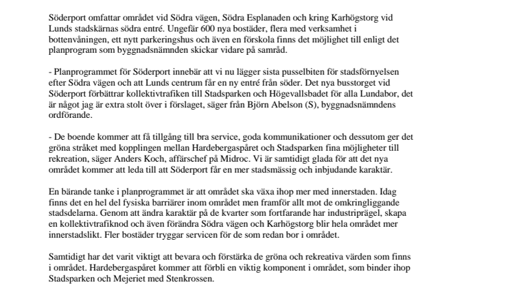Lund planeras få fler bostäder och en ny entré till stadskärnan 