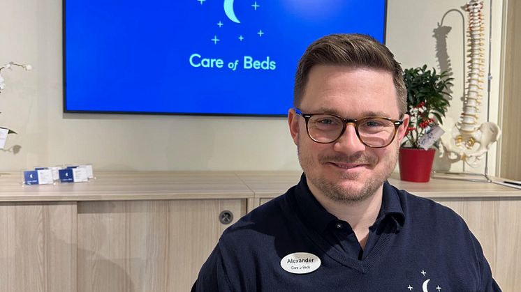 Alexander Ekerud, sängrådgivare på Care of Beds