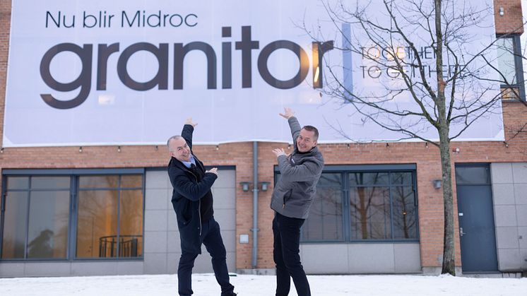 Christer Wikström, styrelseordförande Granitor och Roger Wikström, koncernchef Granitor