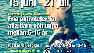 Gratis sommarlovsaktiviteter för alla barn i åldrarna 6-15 år