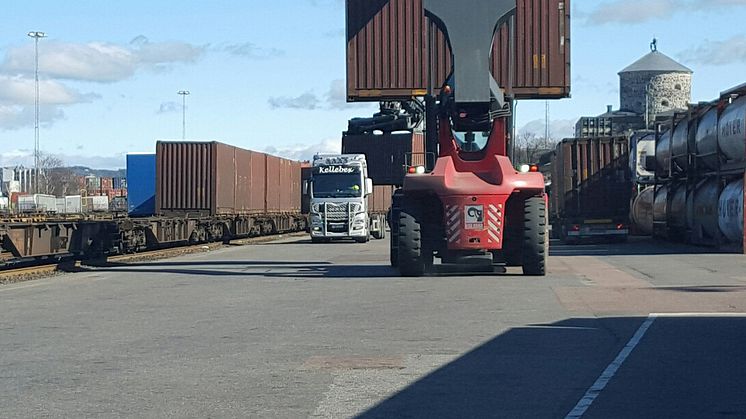 Green Cargo och Volvo Cars utförde ett tufft uppdrag tillsammans med stort engagemang på Kombiterminalen Gullbergsvass i Göteborg
