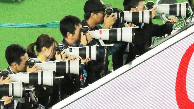 70 prosent av pressekameraene i sluttspillet i Rugby World Cup 2019 var Canon-kameraer