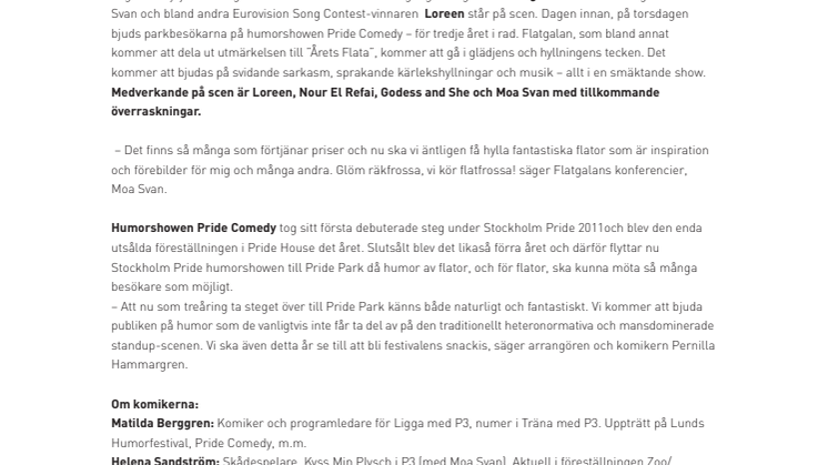 Stockholm Pride ger brudarna en helkväll i Pride Park