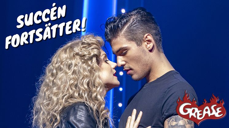 Caroline Kuhmunen Johansson och Anton Hagman i succémusikalen Grease