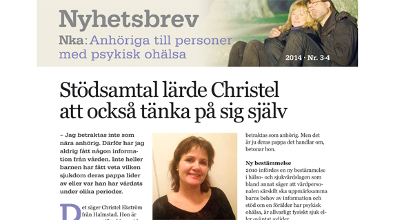 Nyhetsbrev nr 3- 4, 2014 - Psykisk ohälsa