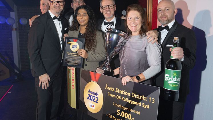 Q8-stationen i Låsby vinder pris