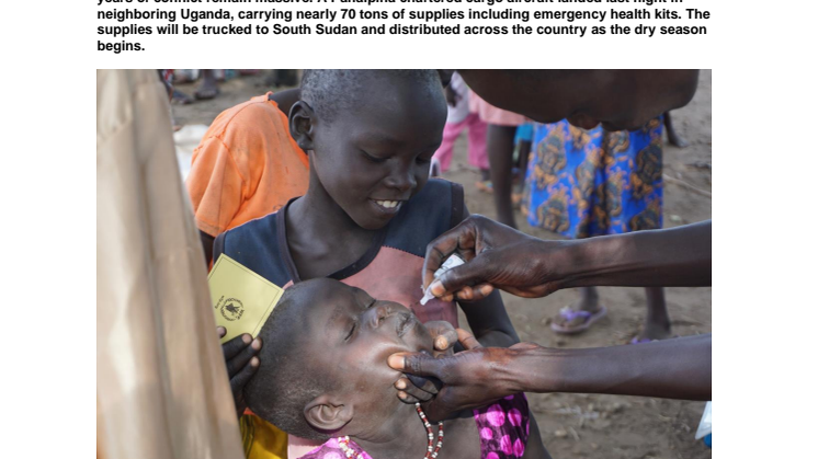 Panalpina donates sixth UNICEF relief flight to Africa