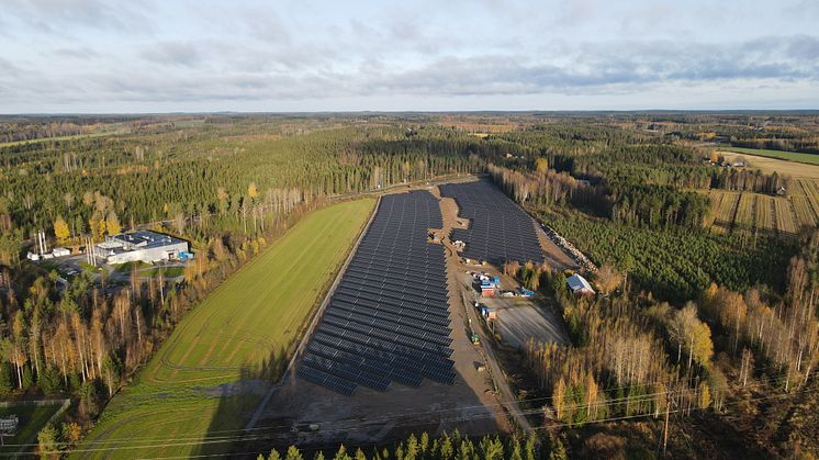 Solcellspark i Juva i Finland