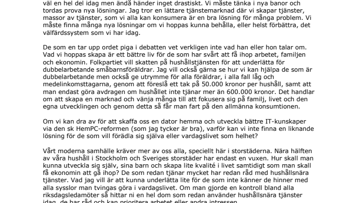Dags att visa initiativ, dags att skapa TJÄNSTER, TJÄNSTER, TJÄNSTER OCH MASSOR AV TJÄNSTER.