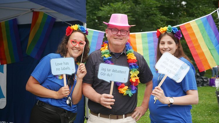 Kommunstyrelsens ordförande Staffan Jansson (S) var en av de som fanns på plats när Västerås Pride startade på torsdagen