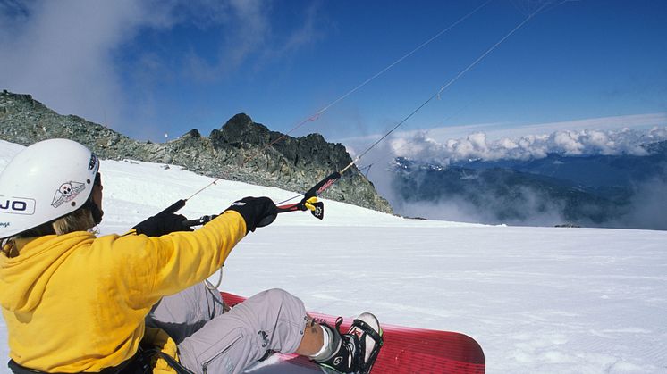 Snowkiting i Serre Chevalier