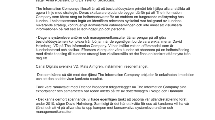 Uppstickare inom beslutstöd tecknar ramavtal med Telenor 