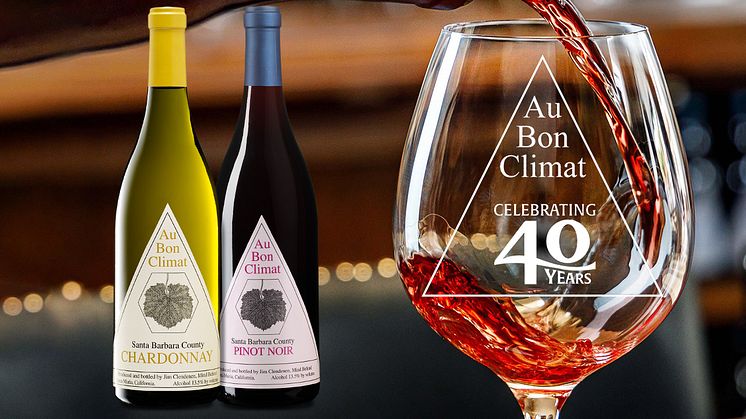 Äntligen lanseras 2020 av Au Bon Climat Santa Barbara County Chardonnay och Pinot Noir.