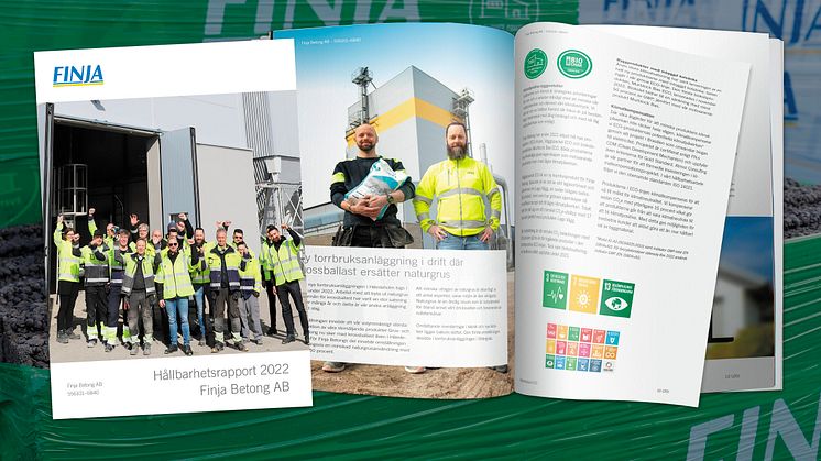 Nå presenterer Finja sin bærekraftsrapport for 2022