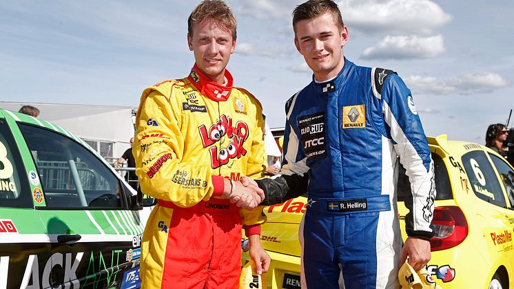 Silverduell mellan Helling och Lindberg i Clio Cup JTCC