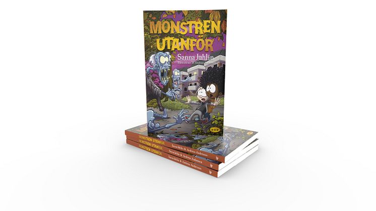 Monstren utanför omslag stapel 3D